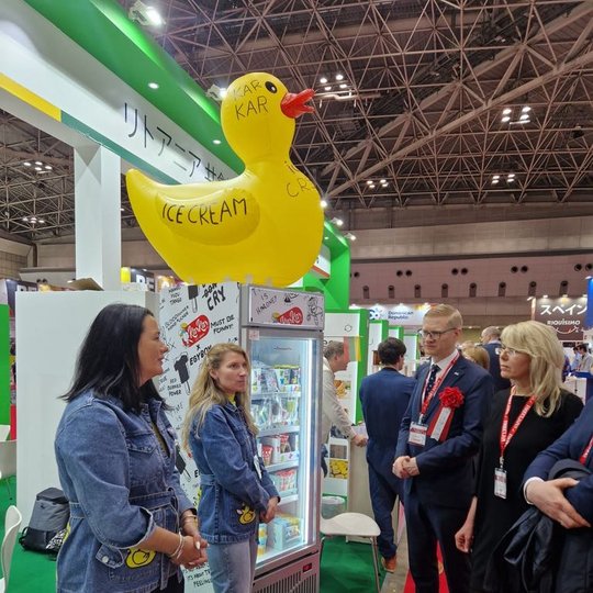 Lietuvos stendas "Foodex Japan 2024" parodoje.